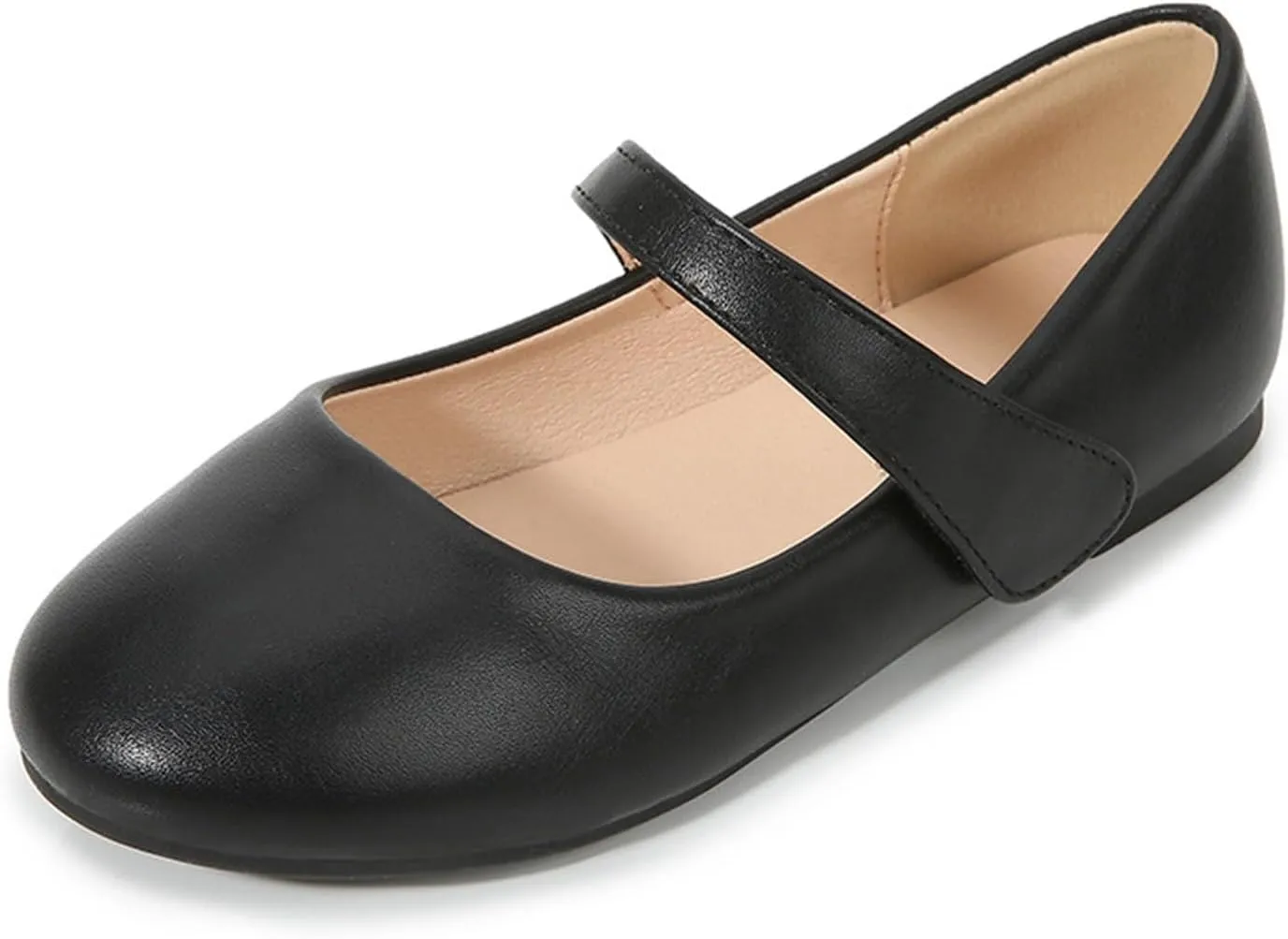Kids Mary Jane Ballerina Flat Dress Shoes Toddler Girls Easy Buckle School T Strap Sandals Flat Beach Water Shoes