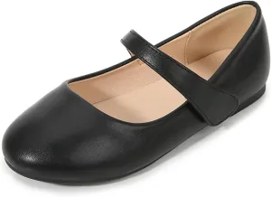 Kids Mary Jane Ballerina Flat Dress Shoes Toddler Girls Easy Buckle School T Strap Sandals Flat Beach Water Shoes
