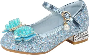 Kids Moccasins Slippers Toddler Little Kid Girls Dress Pumps Glitter Sequins Princess Toddler Shoes Size 7