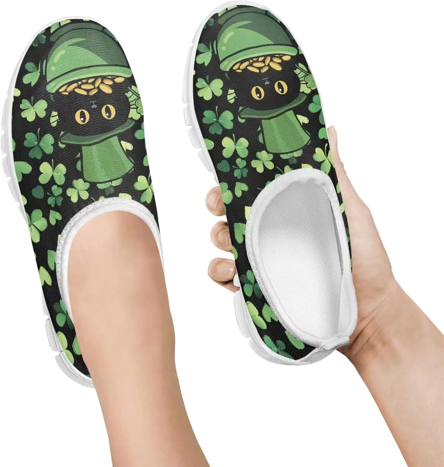 Kids Slip On Shoes Boys Girls Soft Loafers Lightweight Non Slip Walking Shoes Casual Sneakers for Outdoors White Sole Size 11-15