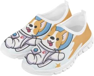 Kids Slip On Shoes Boys Girls Soft Loafers Lightweight Non Slip Walking Shoes Casual Sneakers for Outdoors White Sole Size 11-15