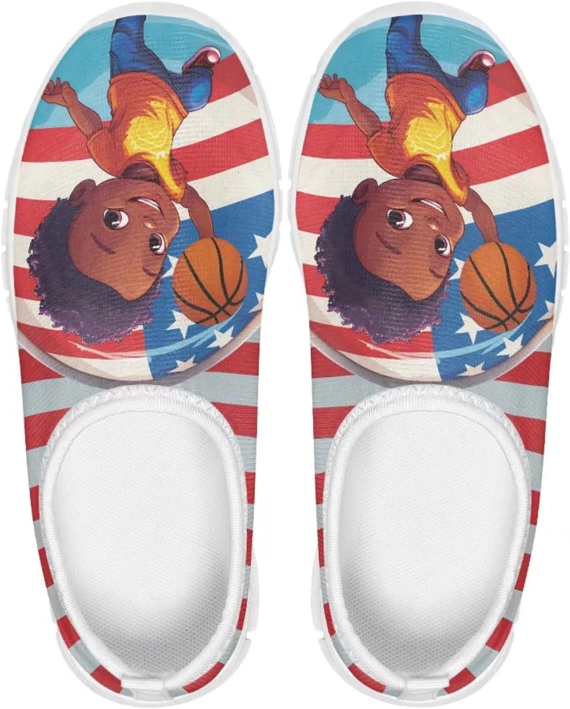 Kids Slip On Shoes Boys Girls Soft Loafers Lightweight Non Slip Walking Shoes Casual Sneakers for Outdoors White Sole Size 11-15