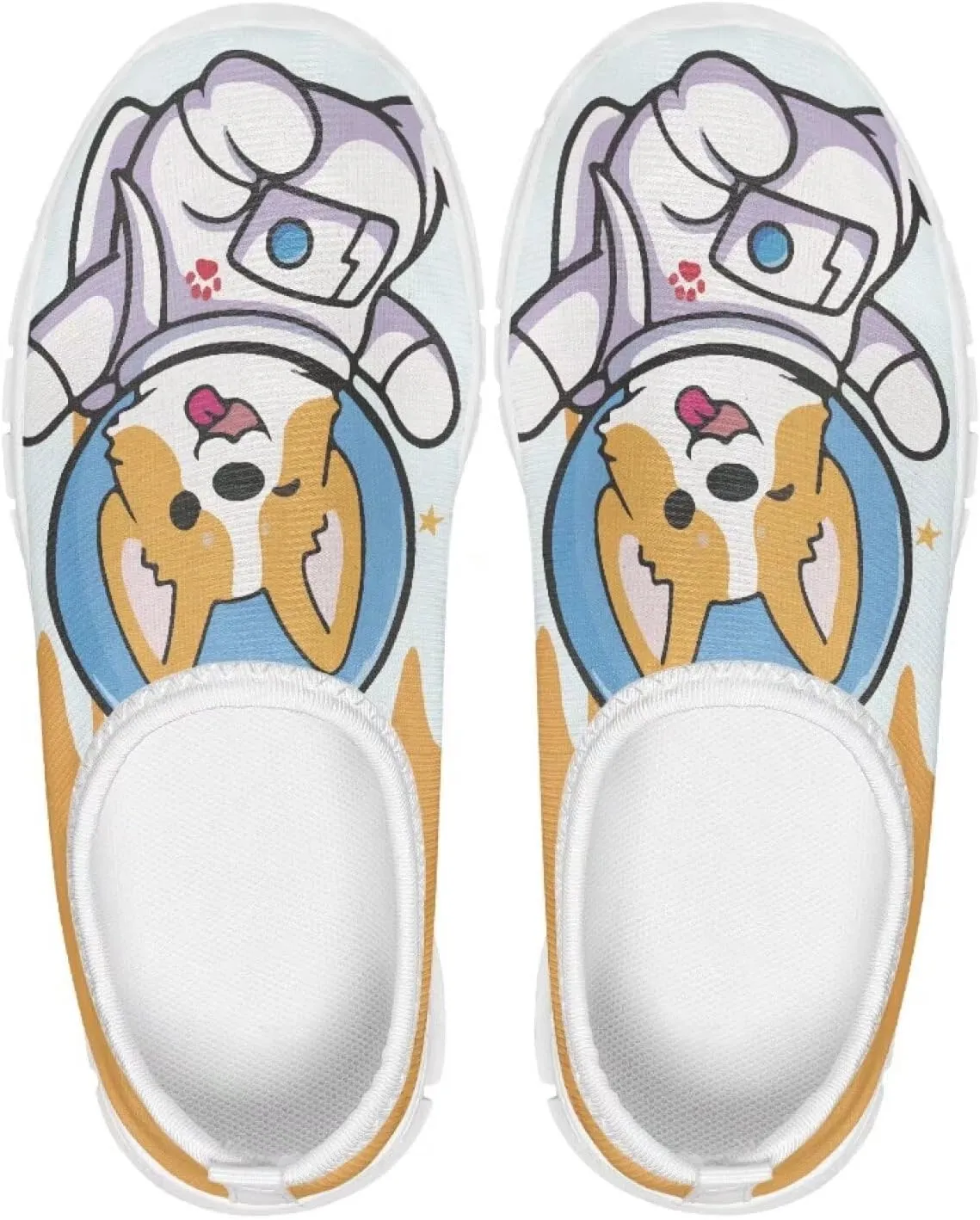 Kids Slip On Shoes Boys Girls Soft Loafers Lightweight Non Slip Walking Shoes Casual Sneakers for Outdoors White Sole Size 11-15