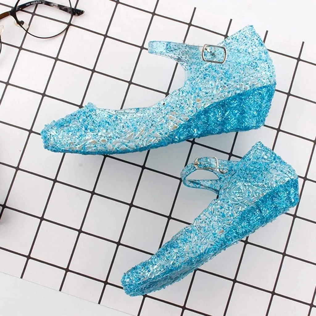Kids Wedge Shoes Baby Princess Toddler Cosplay Single Childrens High Tops Infant Sandals Little Girl Casual Shoes