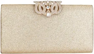Leather Sparkling Evening Clutch Purse Women Designer Handbag for Wedding Party