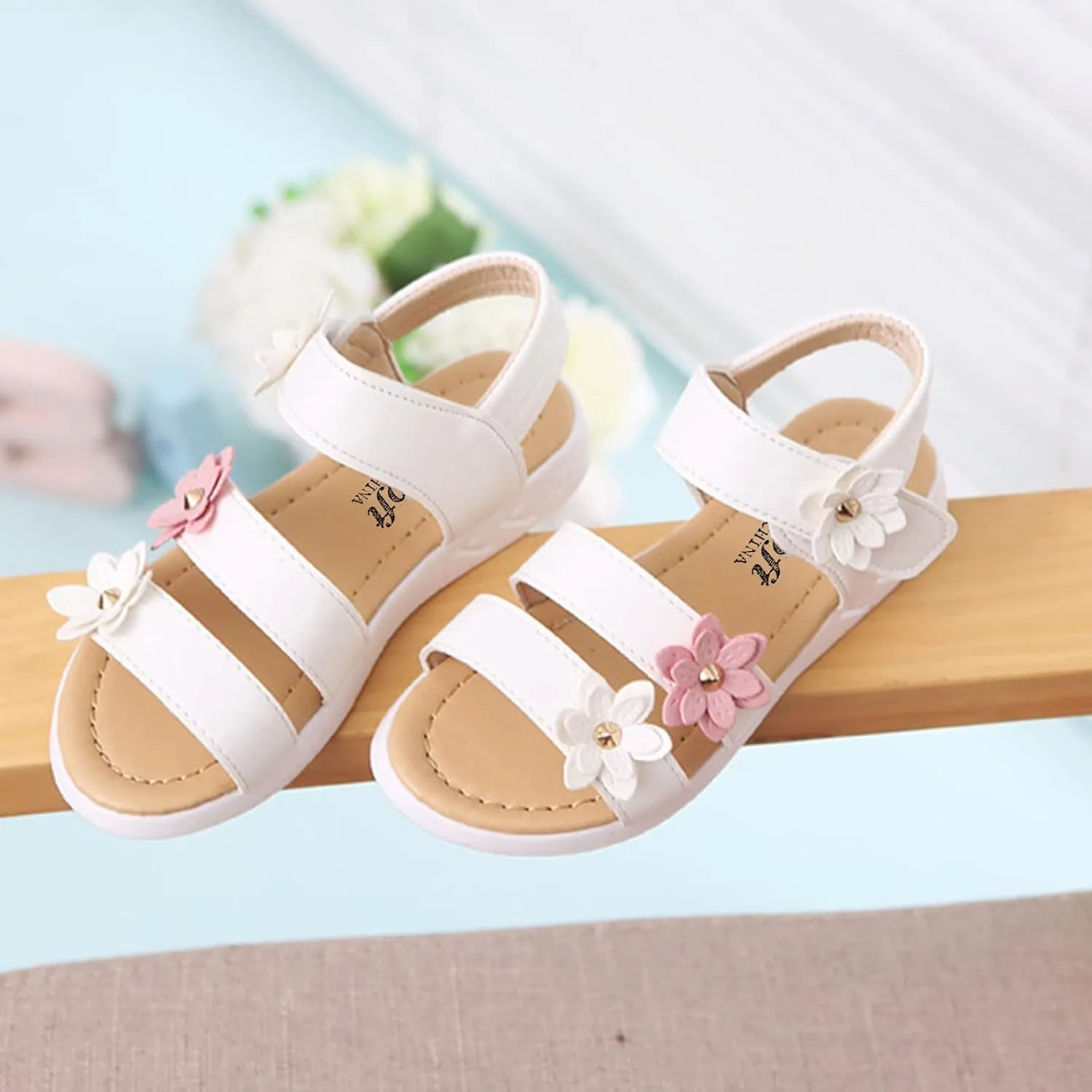 Little Girls Black Slides Baby Children Shoes Sandals Crossed Toddler Strap Leather Girls Girl's Bedroom with
