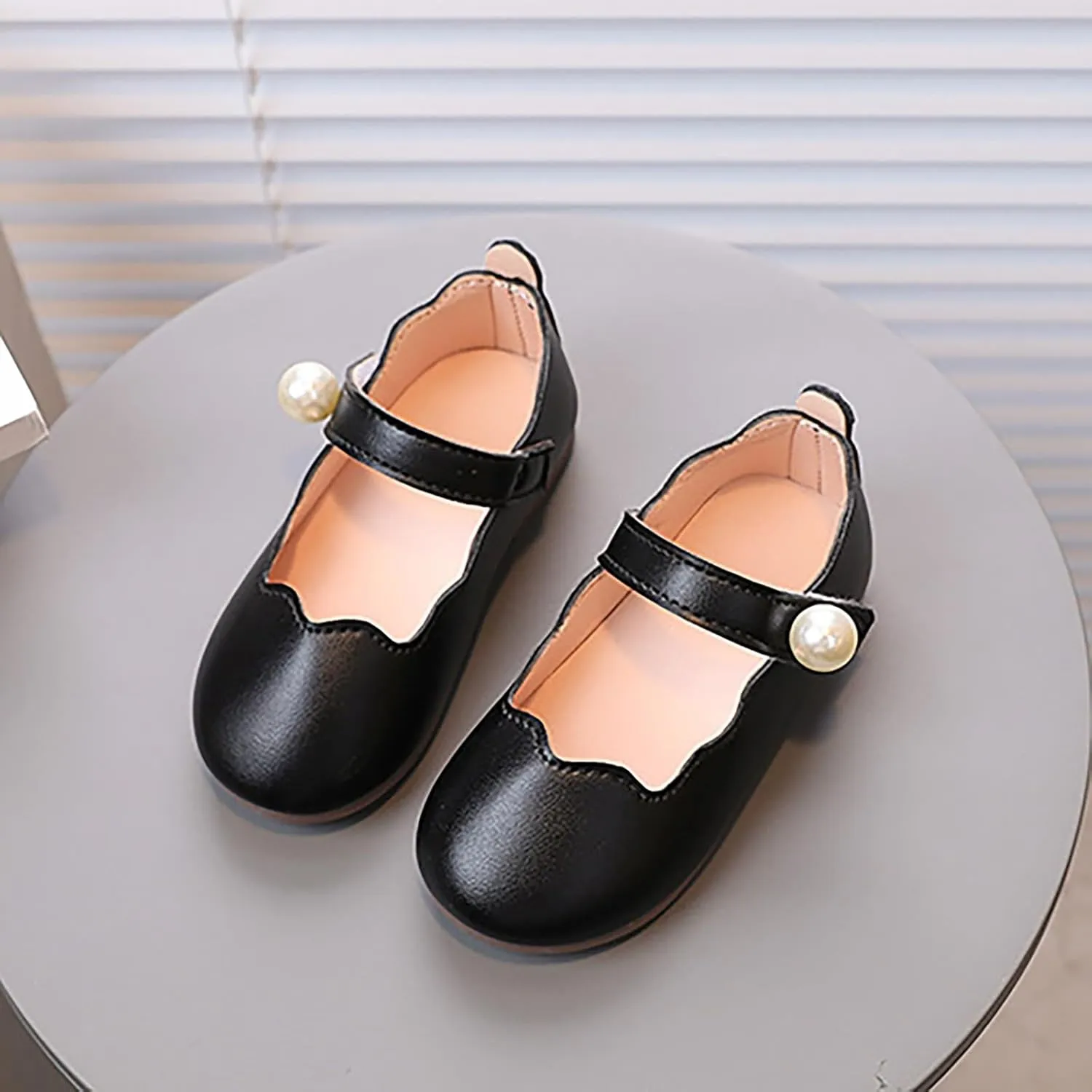 Little Girls Mary Jane Dress Shoes Slip On Ballerina Flat for Wedding, Party Girls Summer Shoes Toddler Baby Girl Shoes