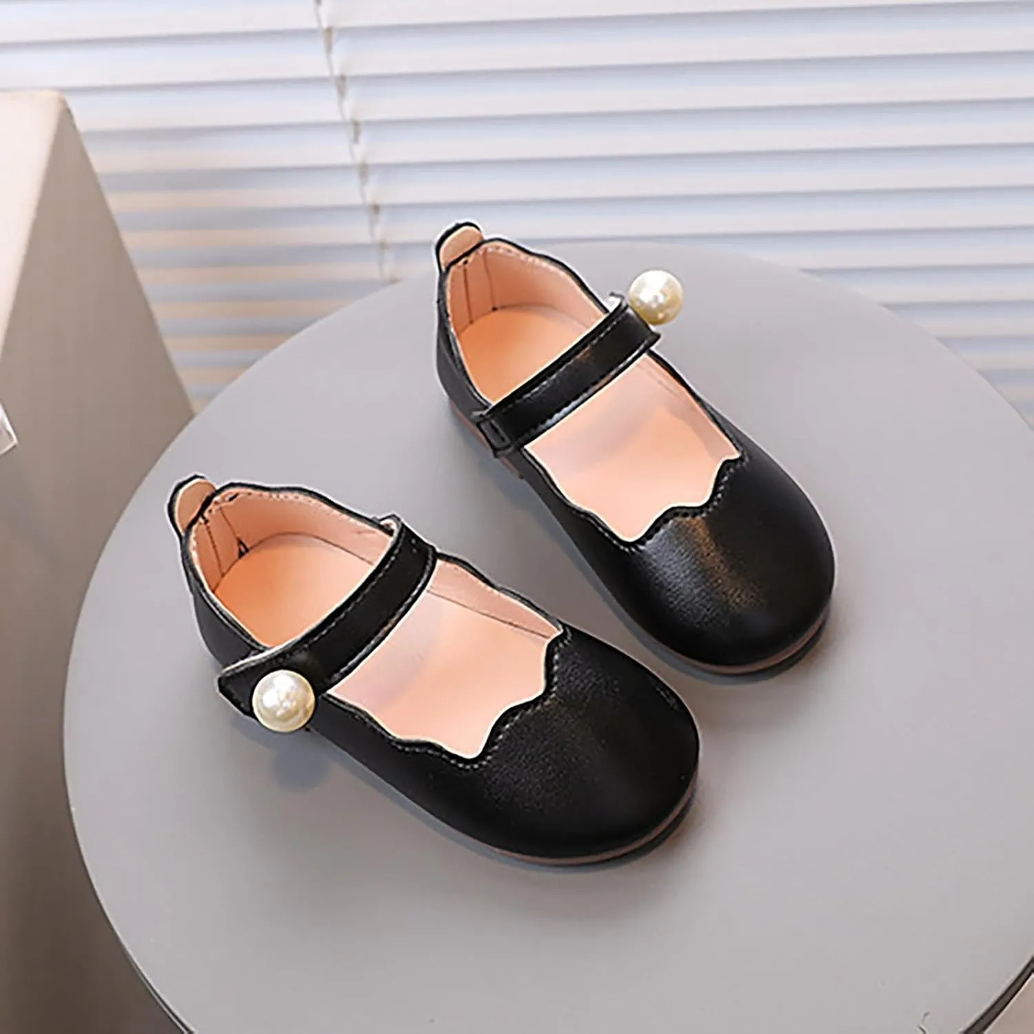 Little Girls Mary Jane Dress Shoes Slip On Ballerina Flat for Wedding, Party Girls Summer Shoes Toddler Baby Girl Shoes