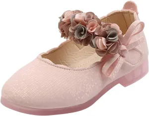 Little Toddler Girls Floral Dress Shoes Soft Sole Ballerina Ballet Flat Kids Mary Jane Boy Boots Size 5