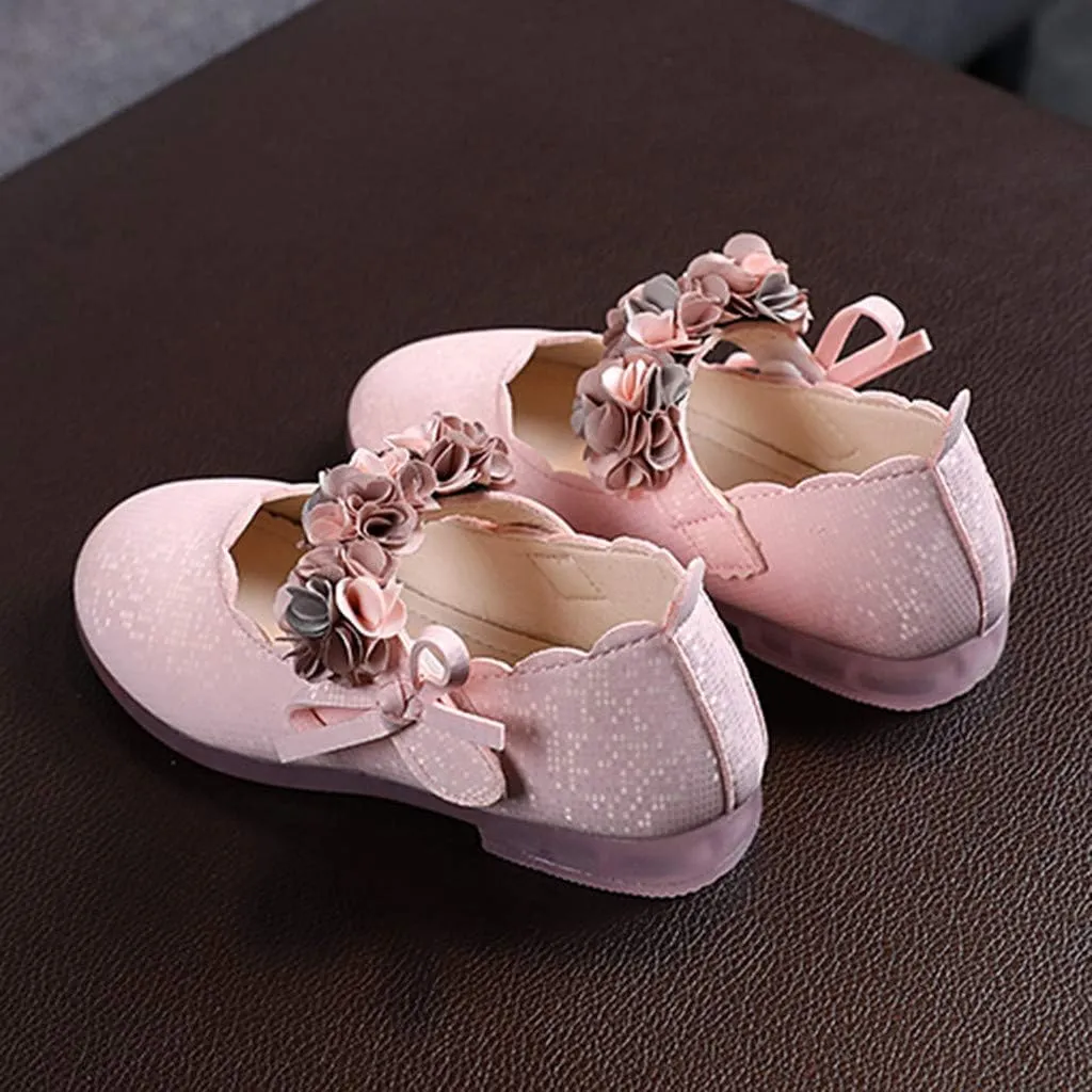 Little Toddler Girls Floral Dress Shoes Soft Sole Ballerina Ballet Flat Kids Mary Jane Boy Boots Size 5