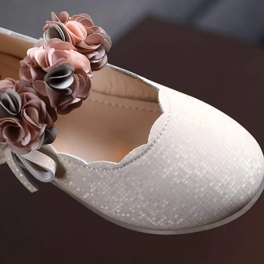 Little Toddler Girls Floral Dress Shoes Soft Sole Ballerina Ballet Flat Kids Mary Jane Boy Boots Size 5