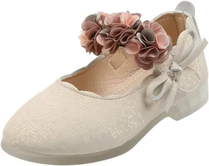 Little Toddler Girls Floral Dress Shoes Soft Sole Ballerina Ballet Flat Kids Mary Jane Boy Boots Size 5