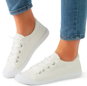 Loafers for Women Canvas Shoes Low Top Classic Slip On Lightweight Comfortable Fashion Sneakers for Walking