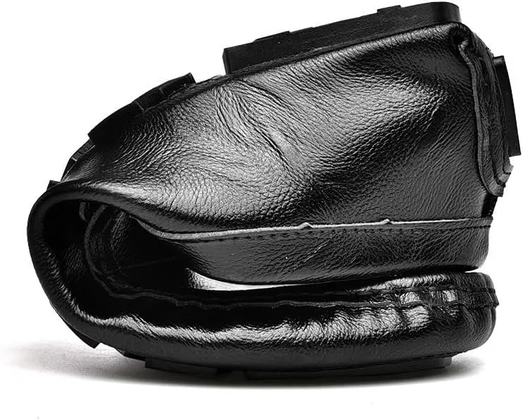 Men's Loafers - Comfortable Vegan Leather Loafers, Flexible Slip-On with Flat Heel, Fashionable Driving Style, Ideal for Casual and Formal Wear