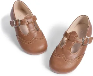 Miamooi Toddler Girl Mary Jane Flats Girls Dress Shoes for Party Wedding School Uniform Shoes Soft Cute Non-Slip Flat for Walking