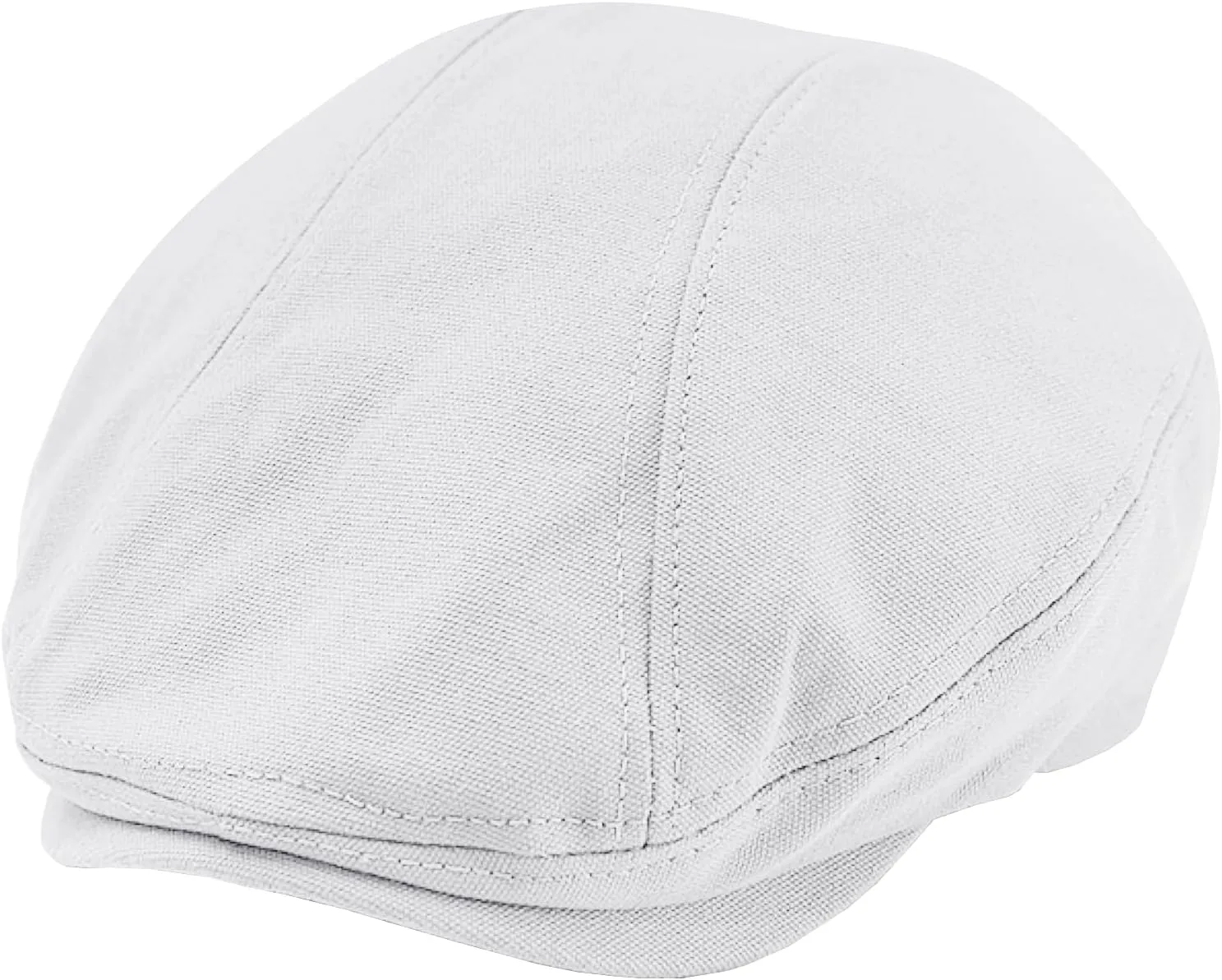 POUDAY Men's Cotton Newsboy Cap Flat Cap Newsboy Hat for Men Cabbie Hat Breathable Soft Summer Hat for Driving Hunting Golf