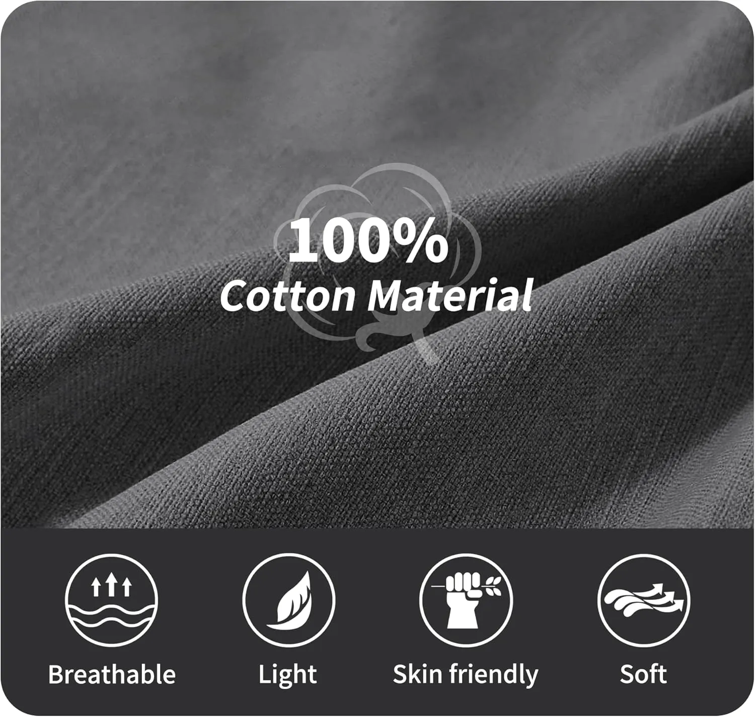 POUDAY Men's Cotton Newsboy Cap Flat Cap Newsboy Hat for Men Cabbie Hat Breathable Soft Summer Hat for Driving Hunting Golf