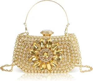 Rhinestone Clutch Purses for Women Evening Wedding,Party, Formal Handbag Crystal Diamond Bag