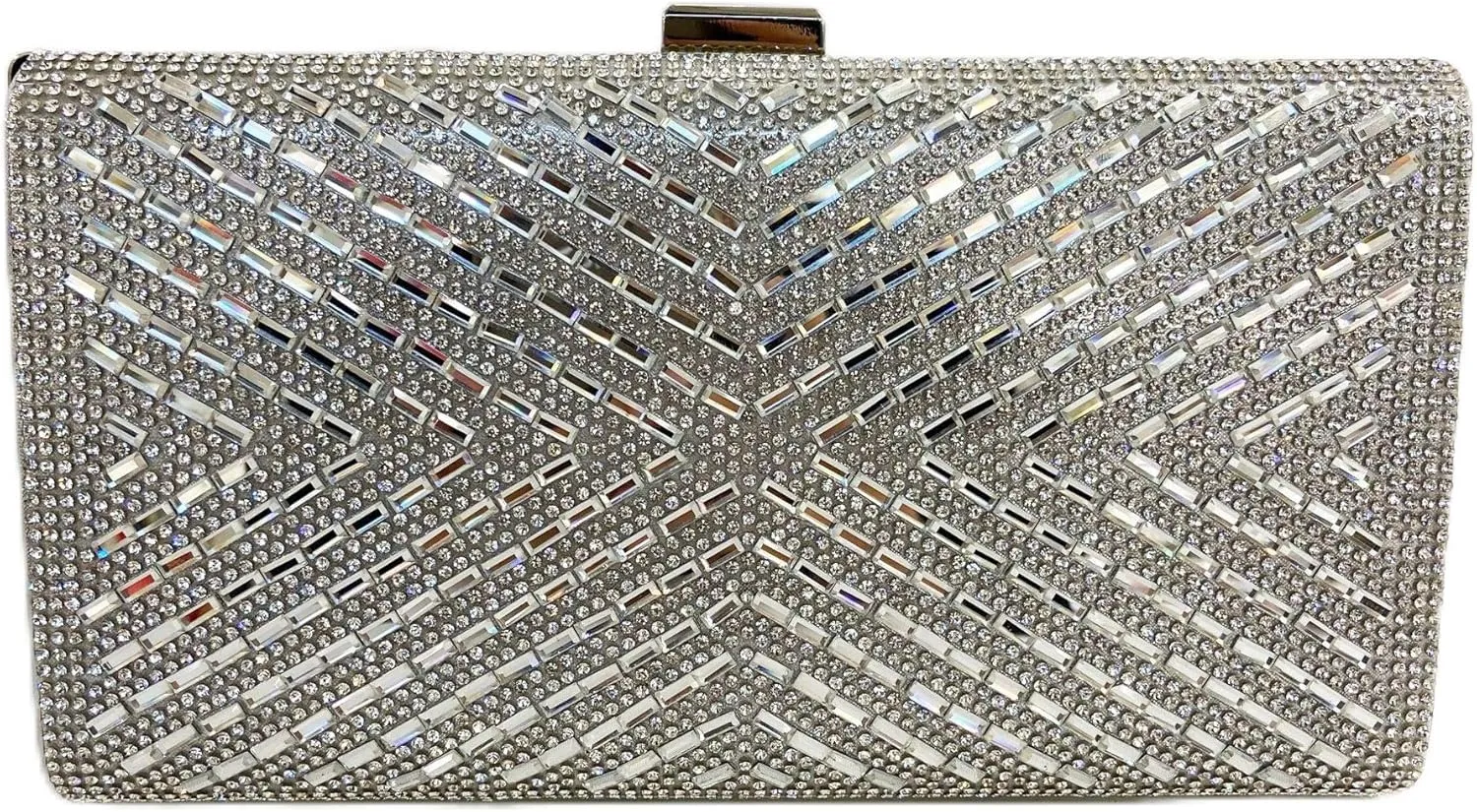Rhinestone Evening Clutch Purse Sequin Bag,Woman Sparkling Handbag Formal Clutch with Chain for Wedding Party