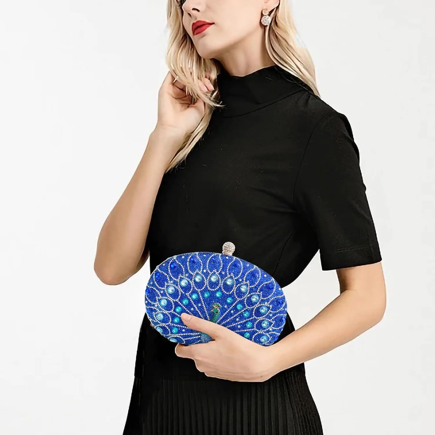 Rhinestone Evening Clutch Purses for Women Evening Clutch bag Crossbody & Shoulder Bag For Wedding Night out Party
