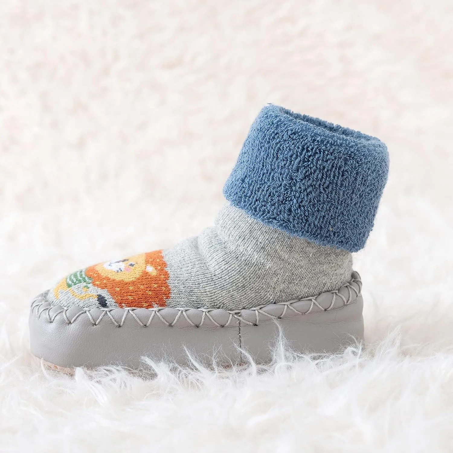 Shoes for Kids,Autumn Winter Children Toddler Shoes Flat Bottom Non Slip Socks Shoes Warm Cartoon Pattern Cute Shoes