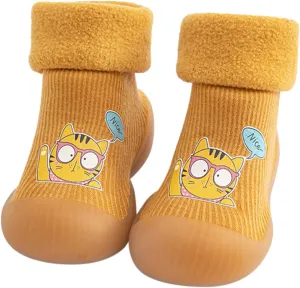 Shoes for Kids,Slipper Knit Solid Shoes Rubber Boys Toddler Warm Stocking Girls Socks Kids Sole Shoes Boys Shoes