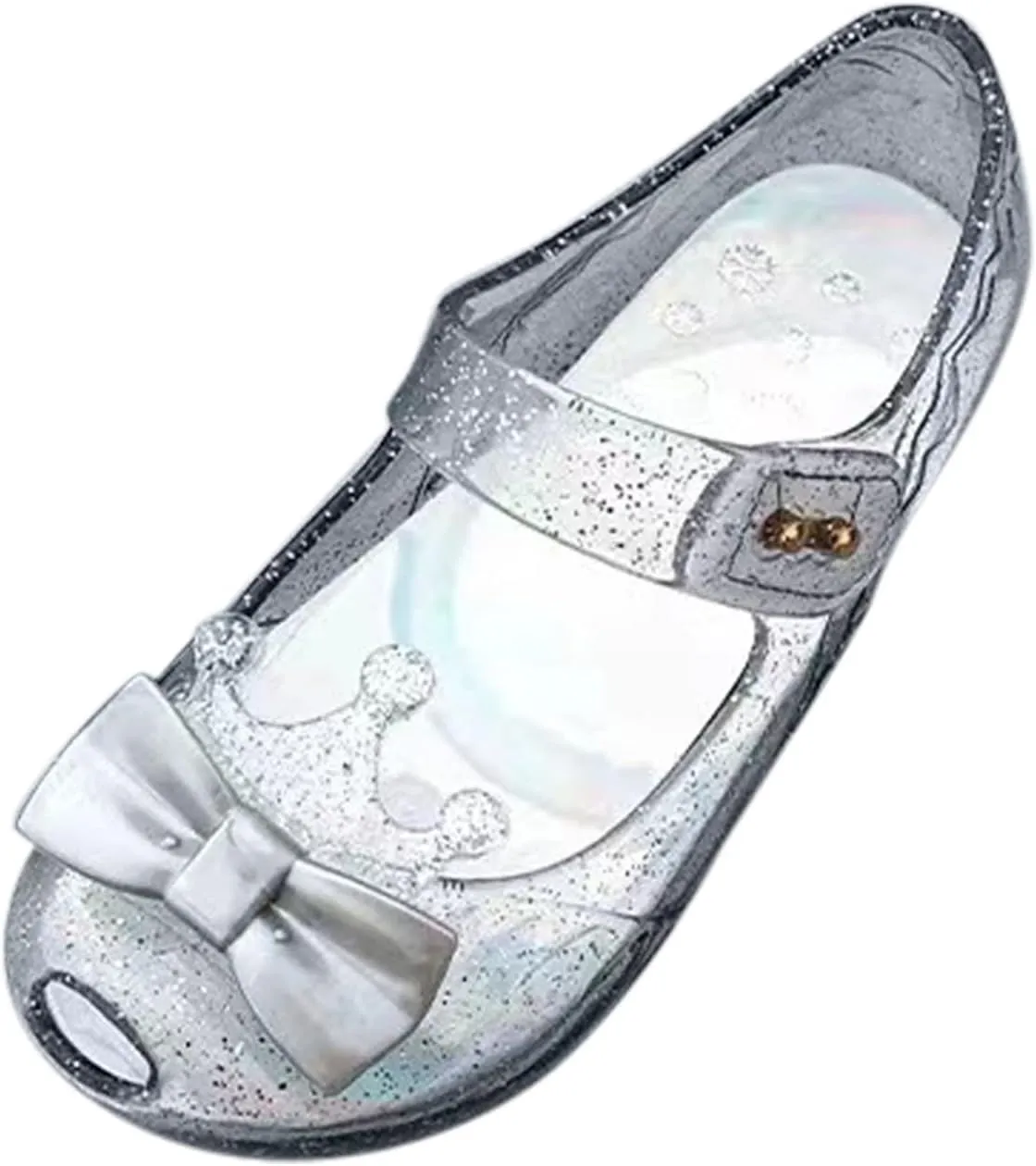Size 12 Girls Dressing Shoes Girls Shoes Crown Flash Diamond Crystal Soft Sole Non Slip Sandals Jelly Dance Shoes Princess Shoes Toddler Winter Shoes Indoor