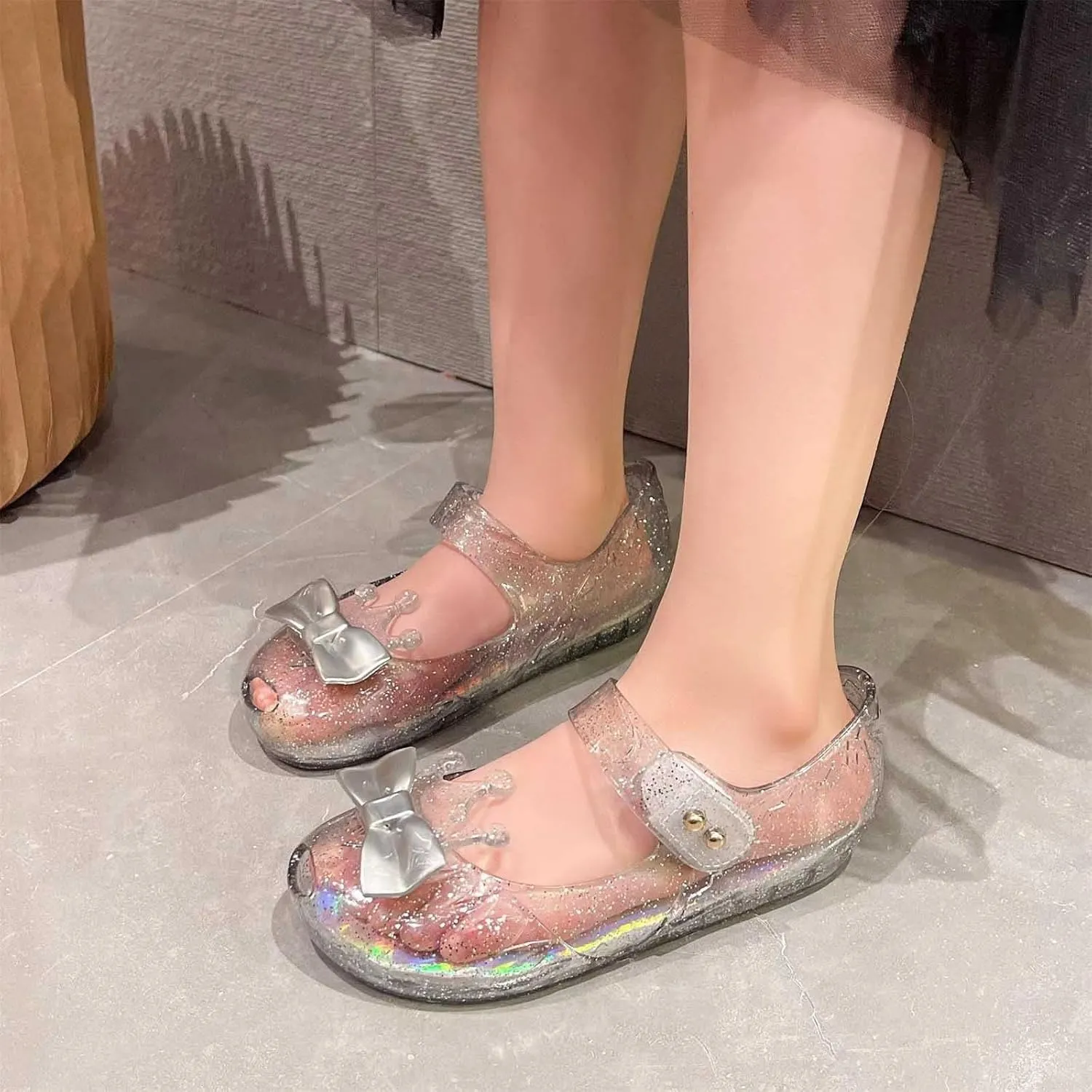 Size 12 Girls Dressing Shoes Girls Shoes Crown Flash Diamond Crystal Soft Sole Non Slip Sandals Jelly Dance Shoes Princess Shoes Toddler Winter Shoes Indoor