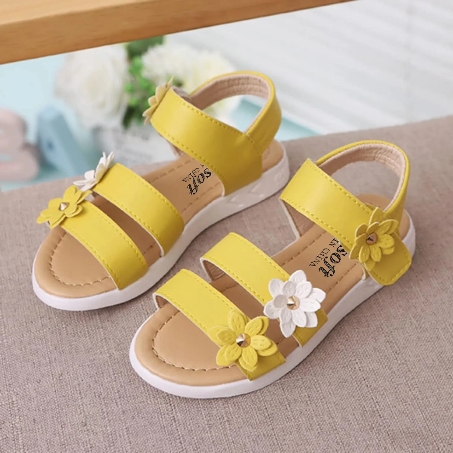 Sliders for Girls Toddler Cross Girls Shoes Non-Slip Sandals Kids Rubber Baby Toddler Jelly Sandals Size 5