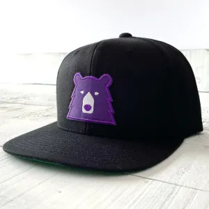 Snapback (Black   Purple Bear)