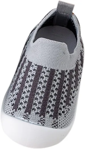 Sock Shoes Toddler Infant Shoes Mesh Slip On Socks Shoes Soft Sole Non Slip Wear Out Toddler Floor Black Shoes B