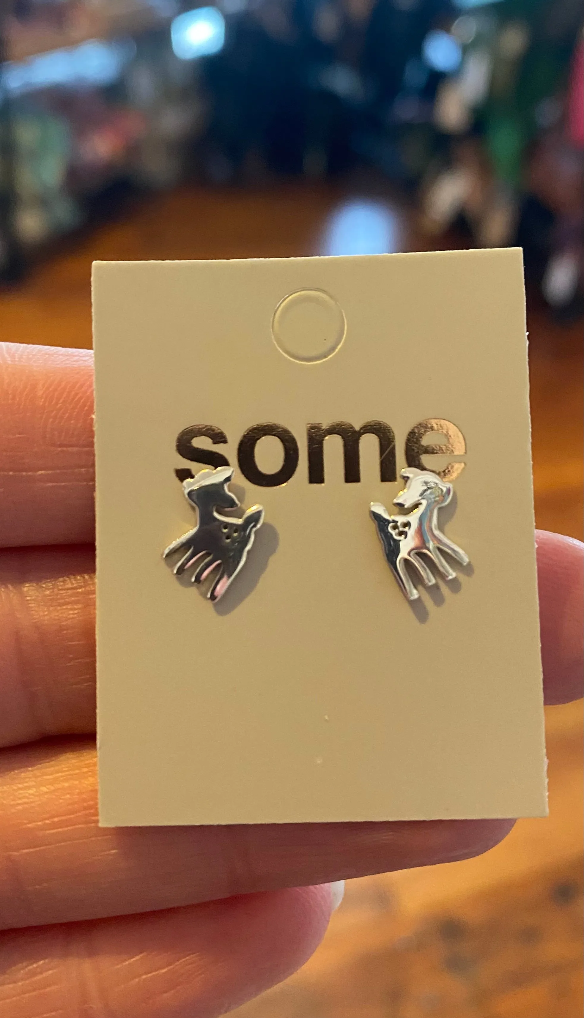 Some Sterling Silver Bambi Deer Earrings 681
