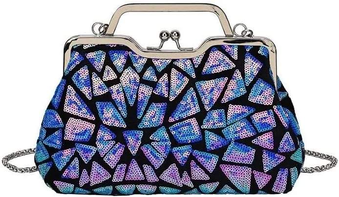 Sparkling Purses Handbag for Party Wedding Prom Multicolor Women's Evening Clutch Bags Shoulder Crossbody