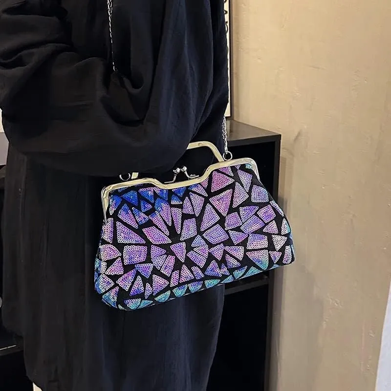 Sparkling Purses Handbag for Party Wedding Prom Multicolor Women's Evening Clutch Bags Shoulder Crossbody