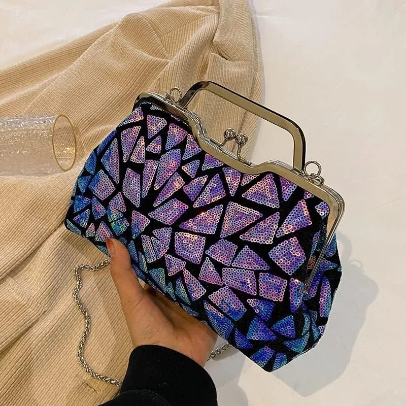 Sparkling Purses Handbag for Party Wedding Prom Multicolor Women's Evening Clutch Bags Shoulder Crossbody