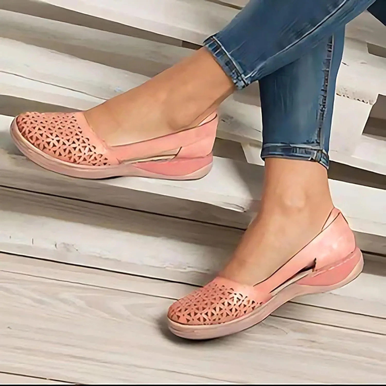 Summer Sandals for Women 2024, Women Comfortable Flat Sandals Dressy Summer Sandal Closed Toe Fisherman Sandals