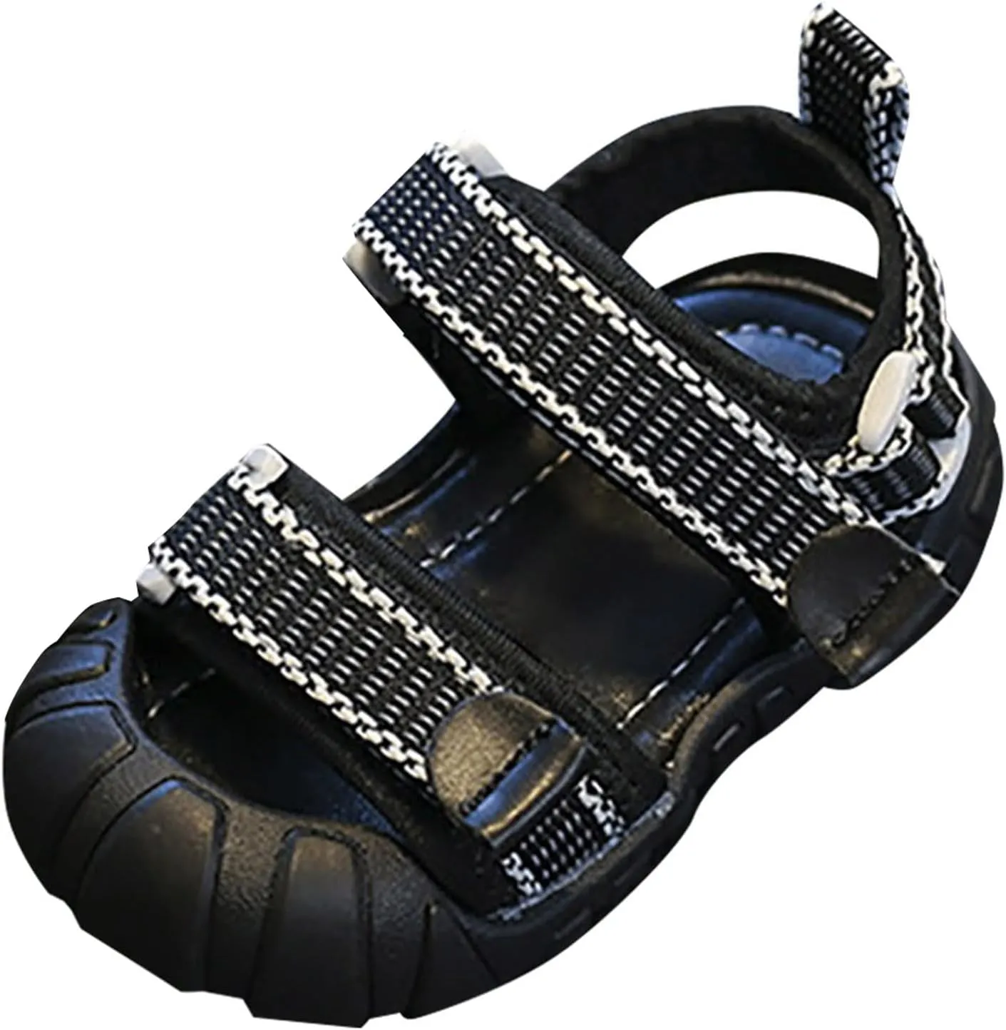 Toddler Boys Summer Open Toe Pvc Material Casual Sports Strappy Sandals Beach Shoes Daily Wear Shoes Toddler Extra Wide