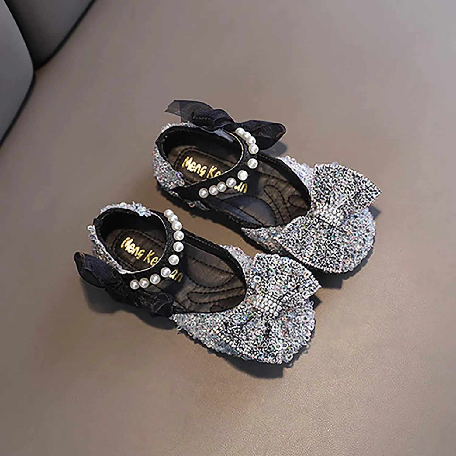 Toddler Girl Dress Shoes,Dance Shoes for Girls Childrens Pearl Princess Shoes Baby Girls Shoes for Party Wedding Gift