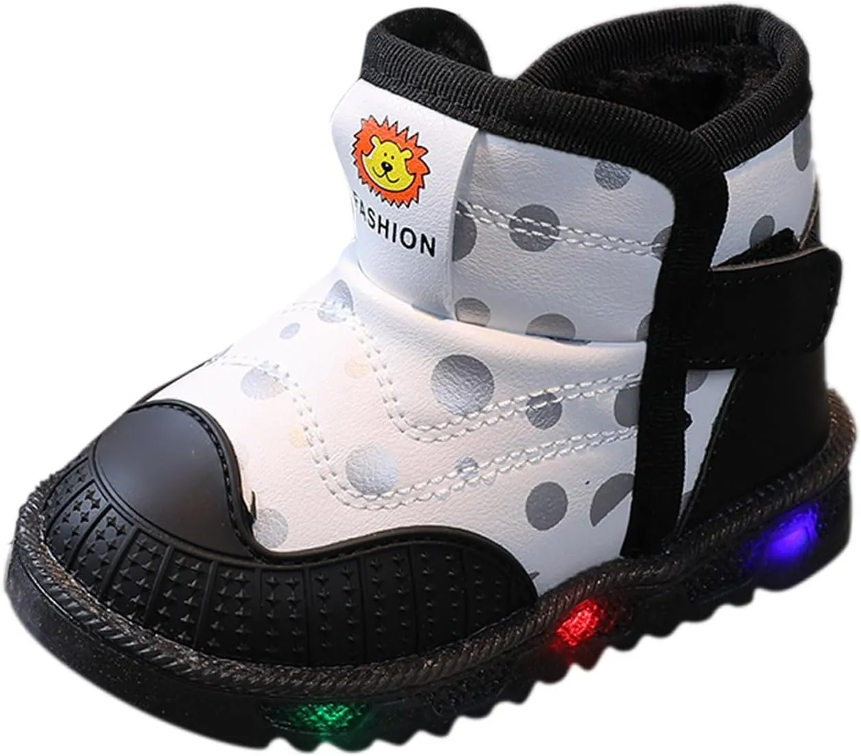 Toddler Girl Over The Knee Boots Toddler Warm Children Luminous Cotton Light Boots Led Baby Girls Boys Kids Shoes Winter Casual Shoes Toddler Girl Warm Boots
