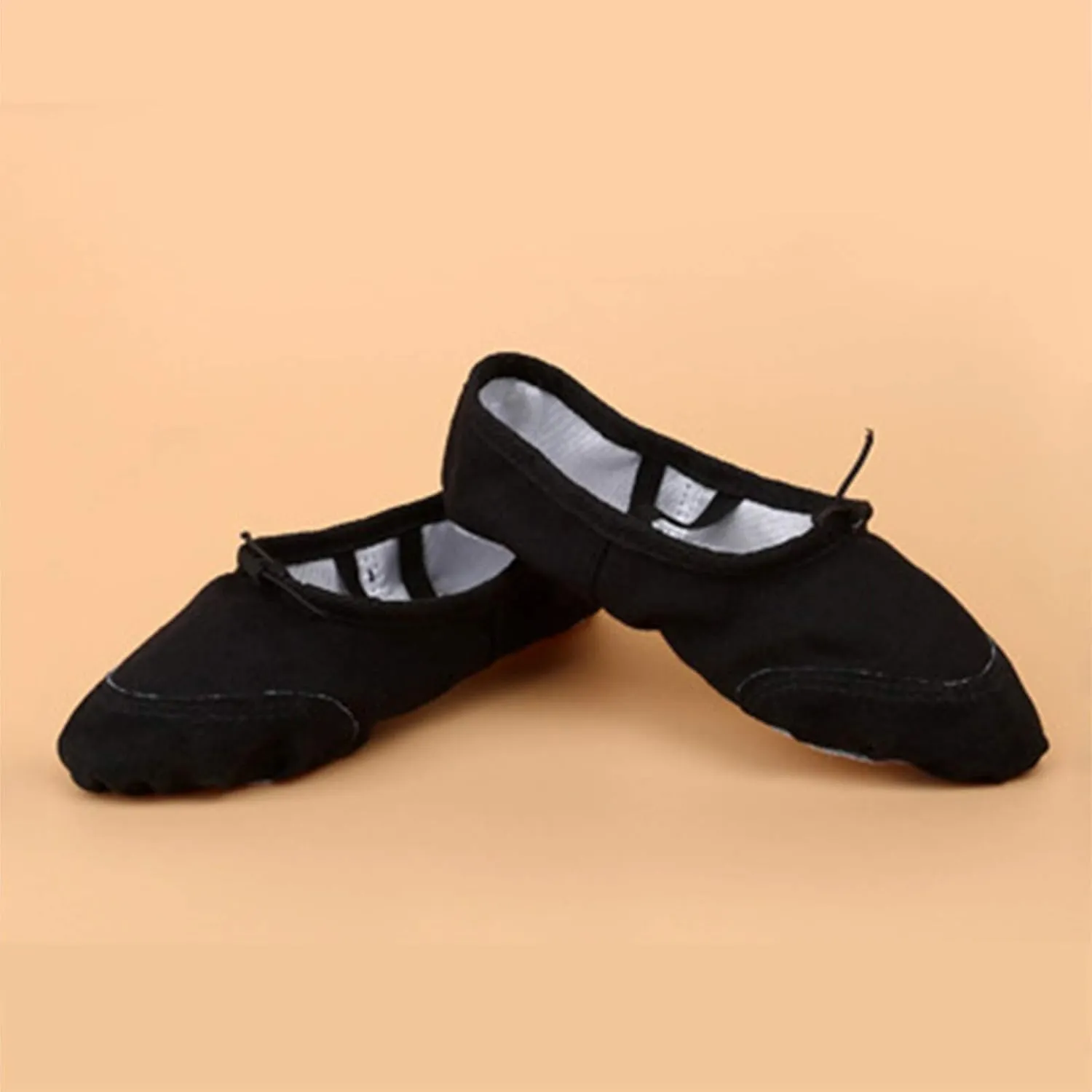Toddler Girl Shoes Band Split Shoes Girls Sole Flats Gymnastics Shoes Dance Ballet Canvas Elastic Baby Shoes