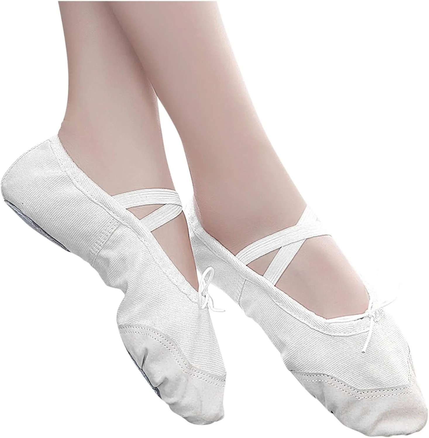 Toddler Girl Shoes Band Split Shoes Girls Sole Flats Gymnastics Shoes Dance Ballet Canvas Elastic Baby Shoes