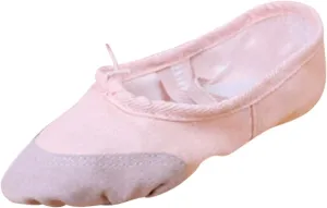 Toddler Girl Shoes Band Split Shoes Girls Sole Flats Gymnastics Shoes Dance Ballet Canvas Elastic Baby Shoes
