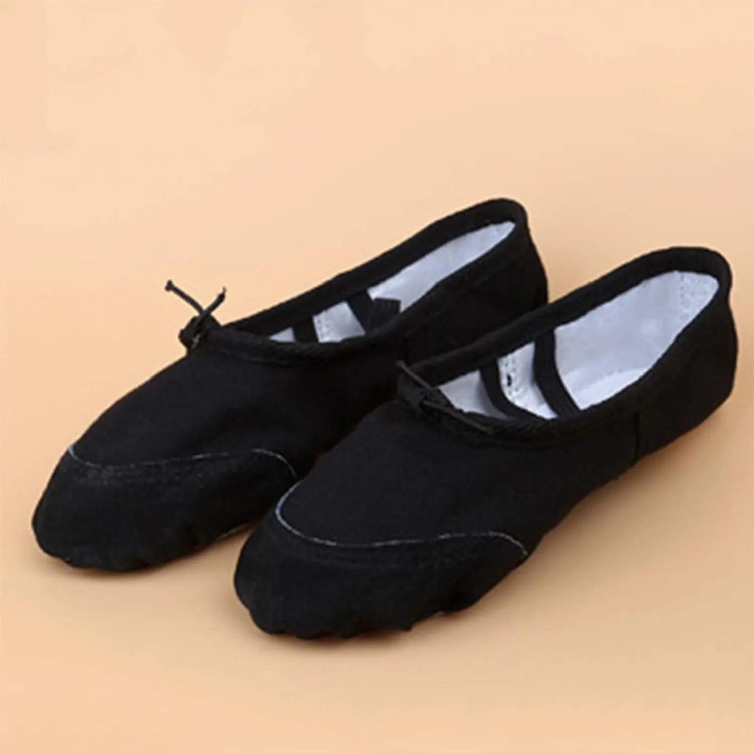 Toddler Girl Shoes Band Split Shoes Girls Sole Flats Gymnastics Shoes Dance Ballet Canvas Elastic Baby Shoes