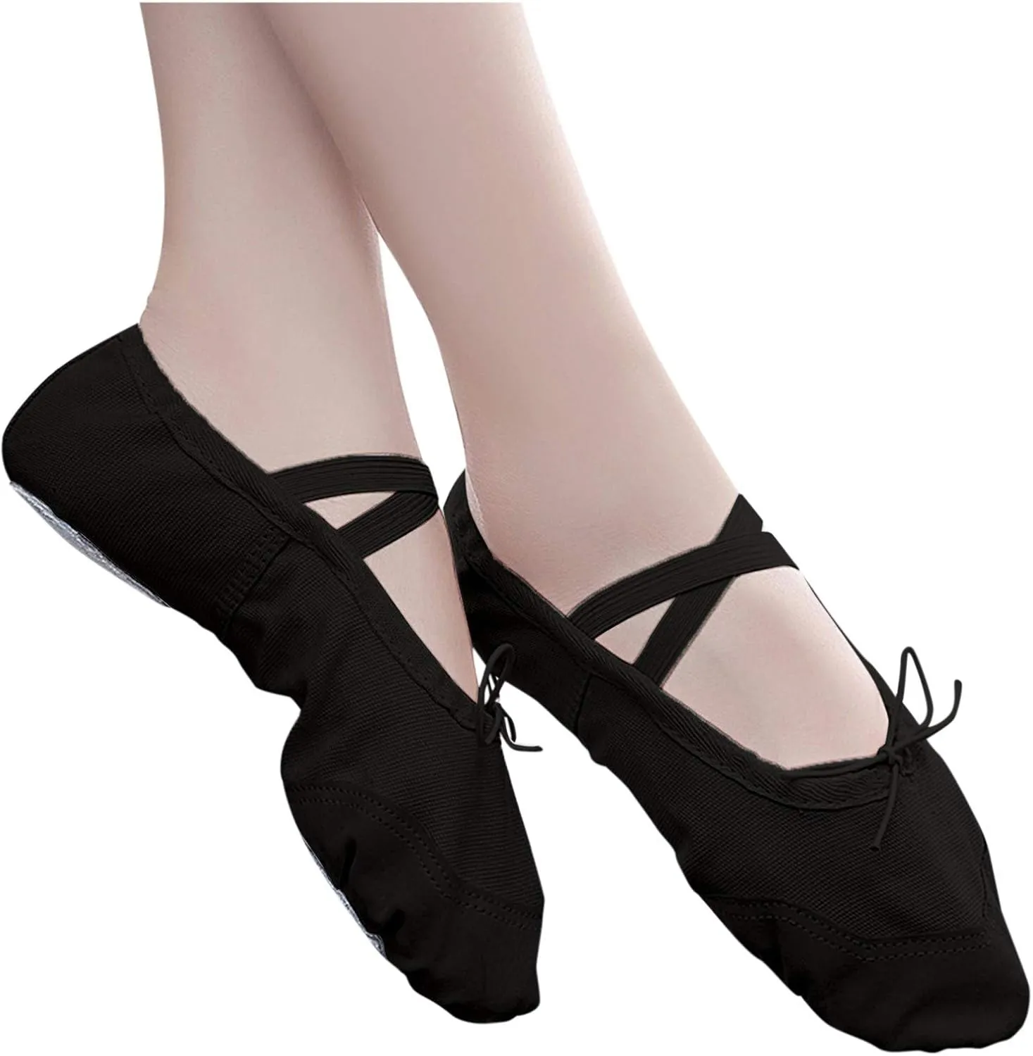 Toddler Girl Shoes Band Split Shoes Girls Sole Flats Gymnastics Shoes Dance Ballet Canvas Elastic Baby Shoes