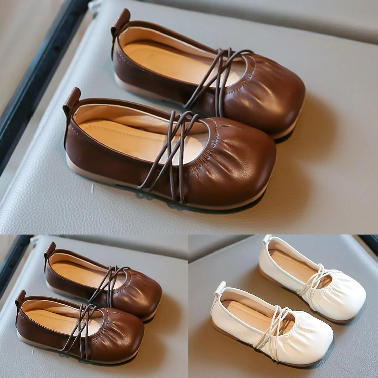 Toddler Girls Dress Shoes Ballet Flat Flower Girl Shoes for School Part Wedding Shoes Girls Mary Shower Slippers
