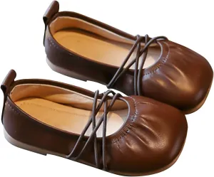 Toddler Girls Dress Shoes Ballet Flat Flower Girl Shoes for School Part Wedding Shoes Girls Mary Shower Slippers