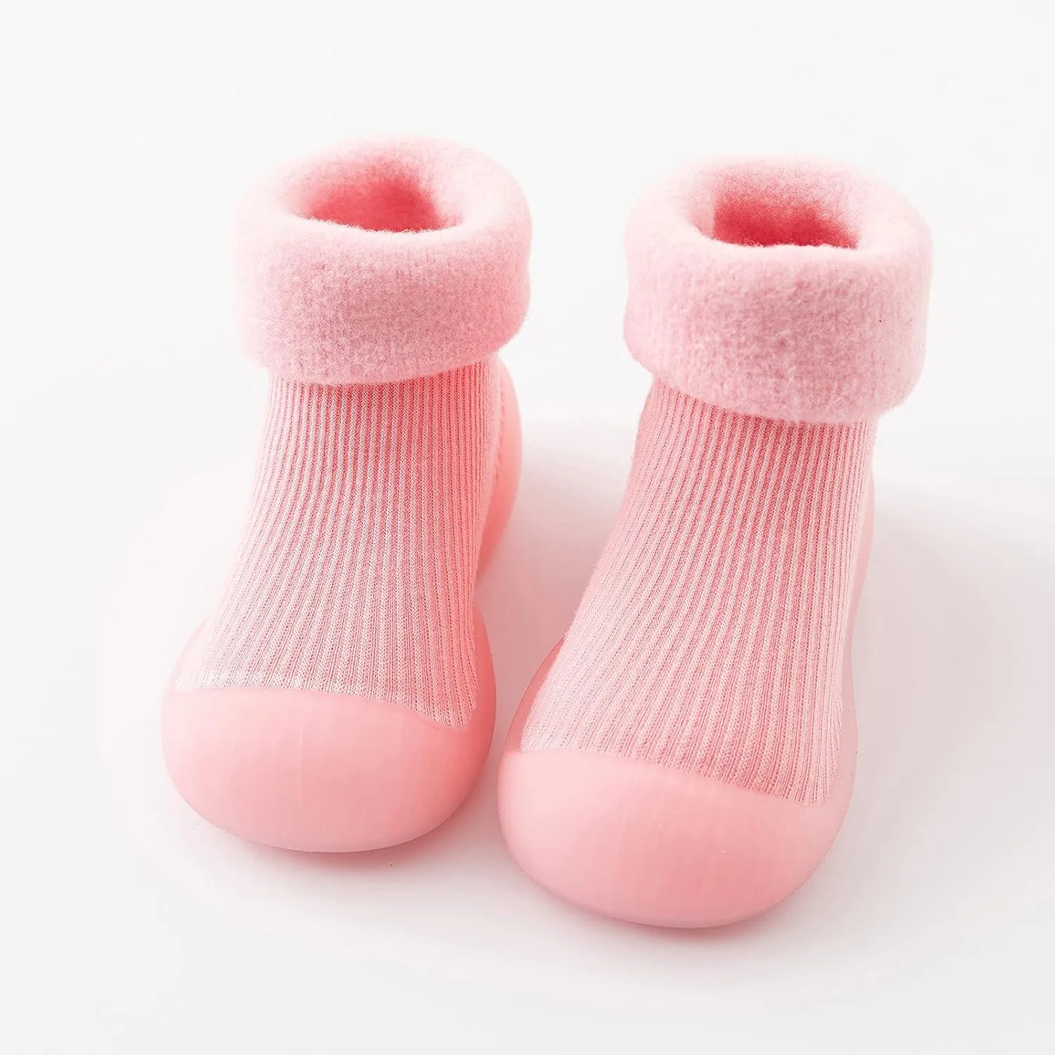 Toddler Shoes Baby Boy Girl First Walking Socks Shoes Knit Soft Sole Rubber Non-Skid Slipper Indoor Floor Sneakers