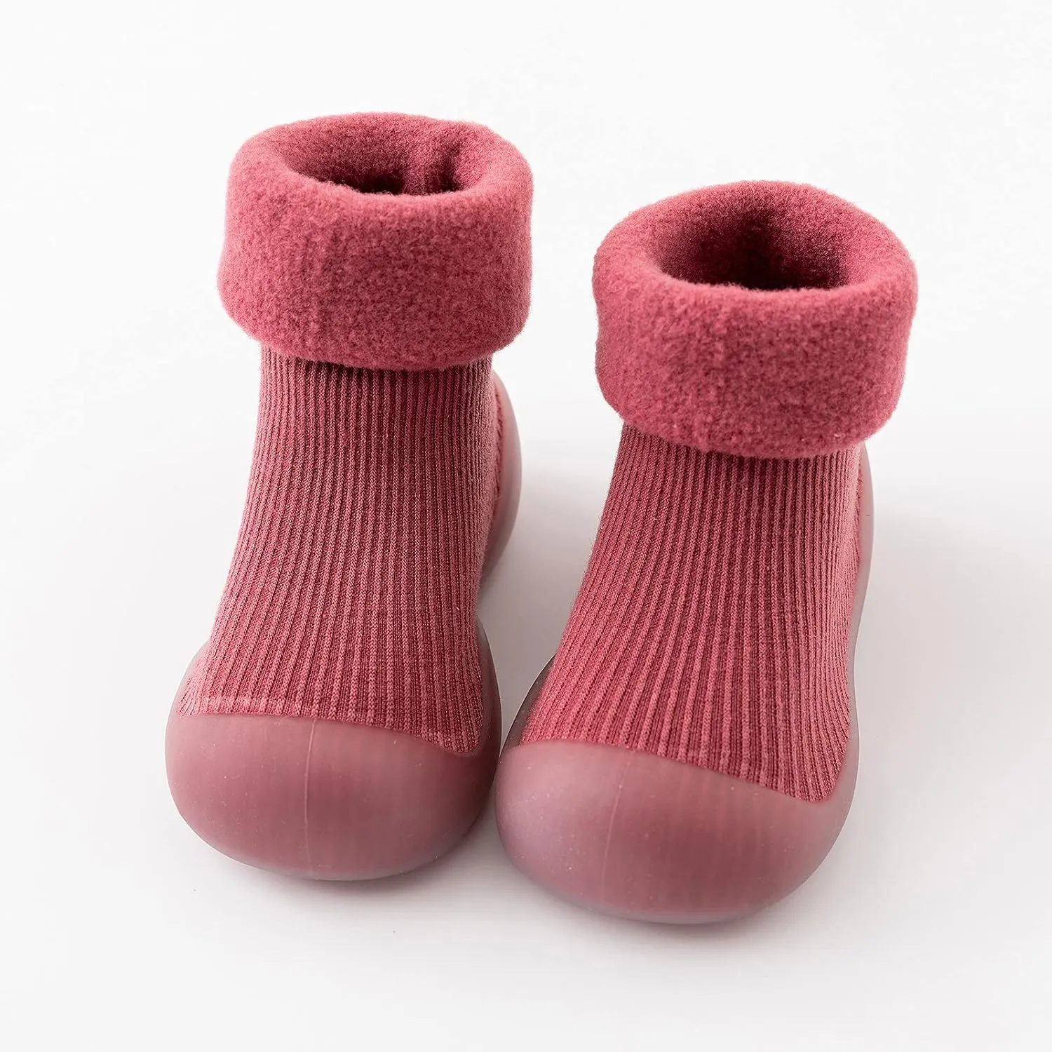 Toddler Shoes Baby Boy Girl First Walking Socks Shoes Knit Soft Sole Rubber Non-Skid Slipper Indoor Floor Sneakers