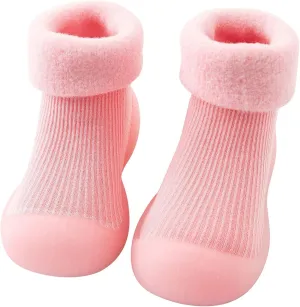 Toddler Shoes Baby Boy Girl First Walking Socks Shoes Knit Soft Sole Rubber Non-Skid Slipper Indoor Floor Sneakers