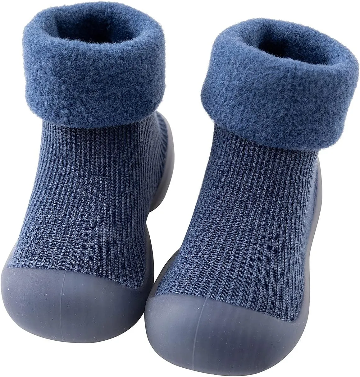Toddler Shoes Baby Boy Girl First Walking Socks Shoes Knit Soft Sole Rubber Non-Skid Slipper Indoor Floor Sneakers
